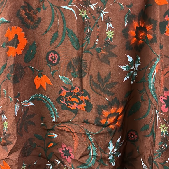 🔥🔥🔥NEW Sandro Sofia Silk Floral Bell Sleeves Dress - Picture 8 of 14